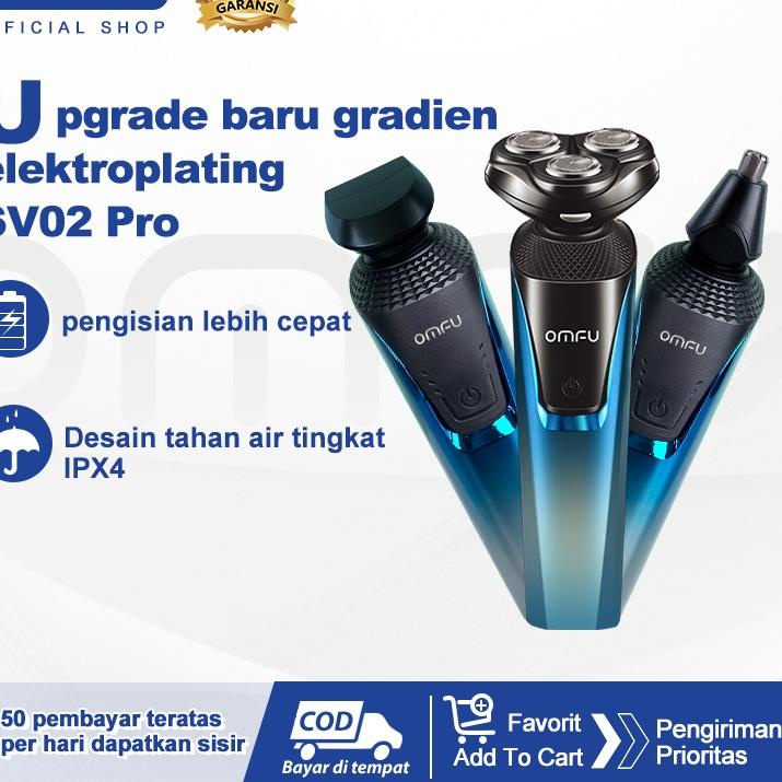 Promo Keren--Omfu Alat cukur rambut/cukur jenggot/alat pencukur/shaver/hair clipper/alat potong ramb