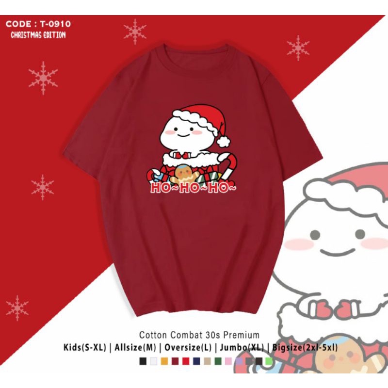 KAOS NATAL PENTOL SANTA/KAOS KATUN EDISI NATAL PENTOL