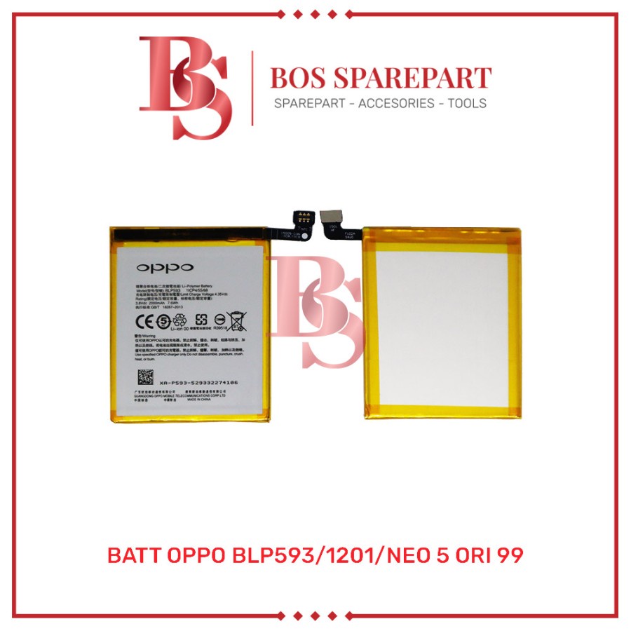 BATTERY OPPO BLP593 / 1201 / NEO 5 ORI 99