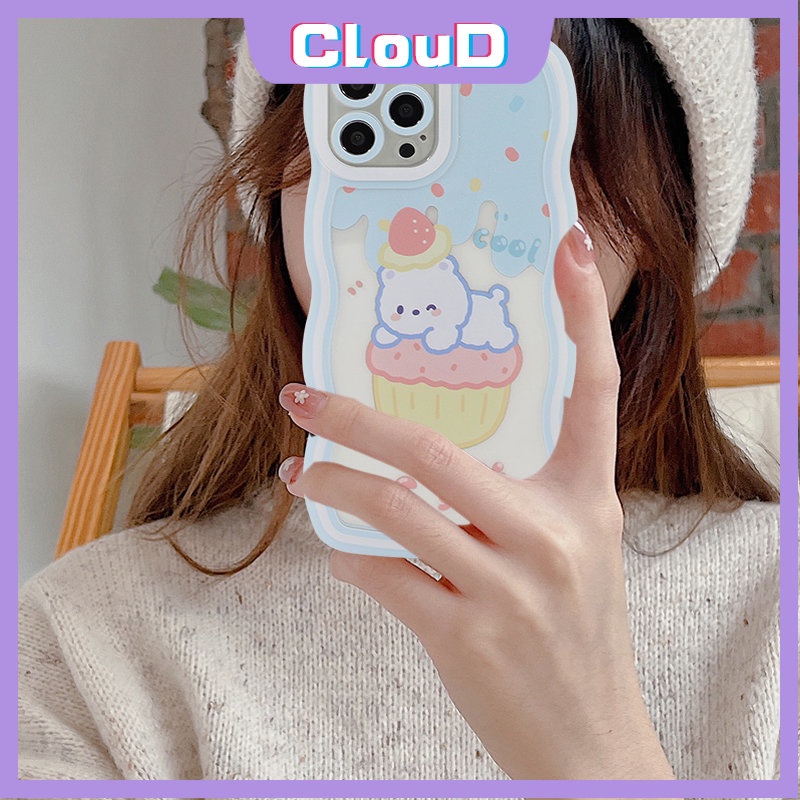 Soft Case Motif Beruang Untuk Oppo A15 A12 A57 2022A76 A54 A77s A16K A96 A16 A7 A55 A95 A15s A53 A9 A16s A74 A1K A72 A35 A5s A33 A5s A16 A6 A12 A3s A5s A53 A16 Cover Krim