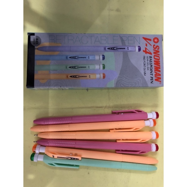 

bolpen Snowman V-4 0.6mm isi 12 hitam
