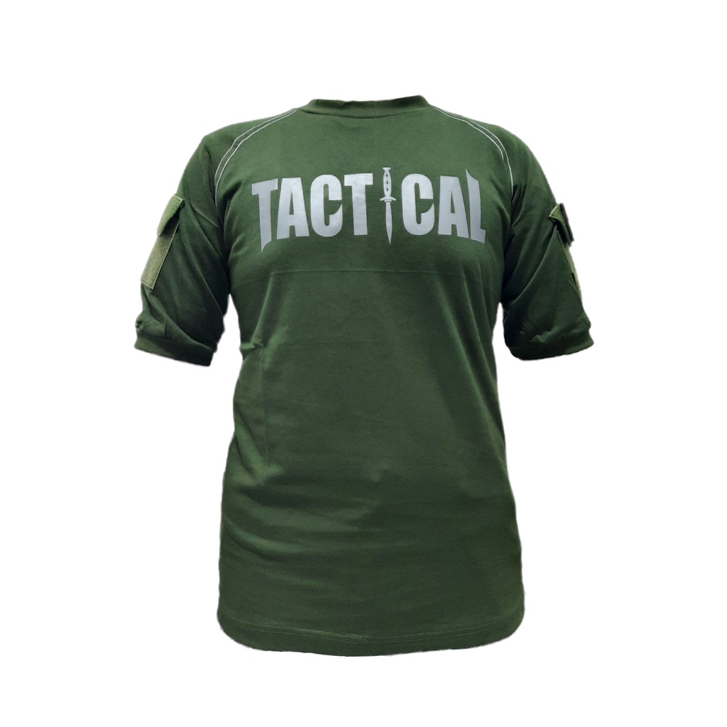 Kaos Tactical Pendek Hitam, Abu Katun Combed