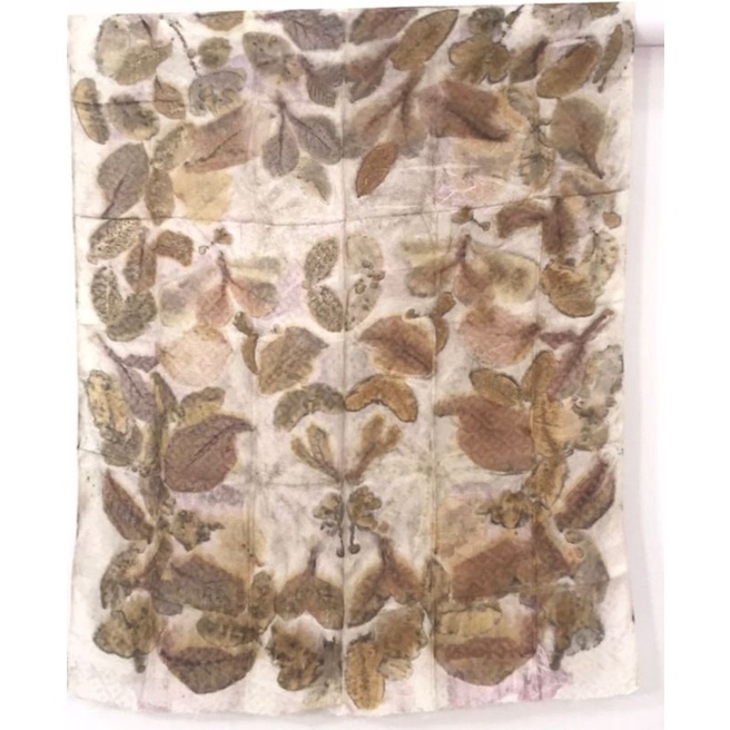 Kain Ecoprint Fasnur Kreatif Motif daun