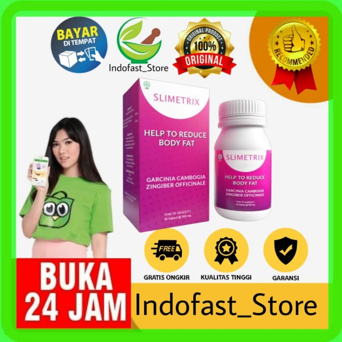 SLIMETRIX ASLI ORIGINAL OBAT PELANGSING DIET AMAN