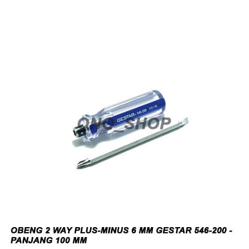 GESTAR 546-200 - Panjang 100 mm Obeng 2 Way Plus-Minus 6 mm