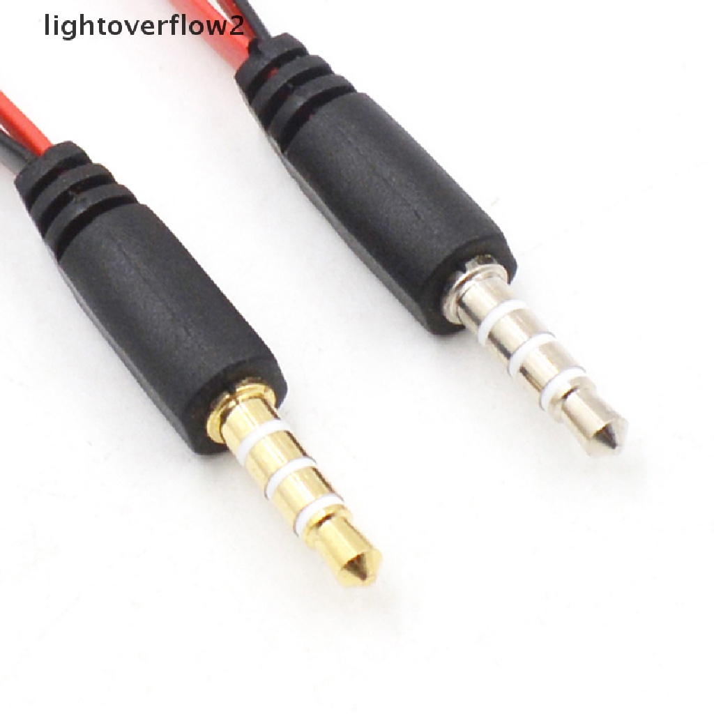 (lightoverflow2) 1pc Kabel Adapter Splitter Jack 3.5mm Male Ke Female Untuk Earphone / Headphone