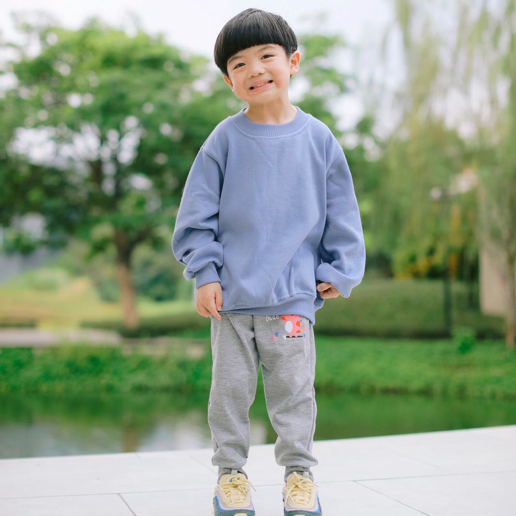 HOODIE GOODIE Kids Sweater Dusty Blue