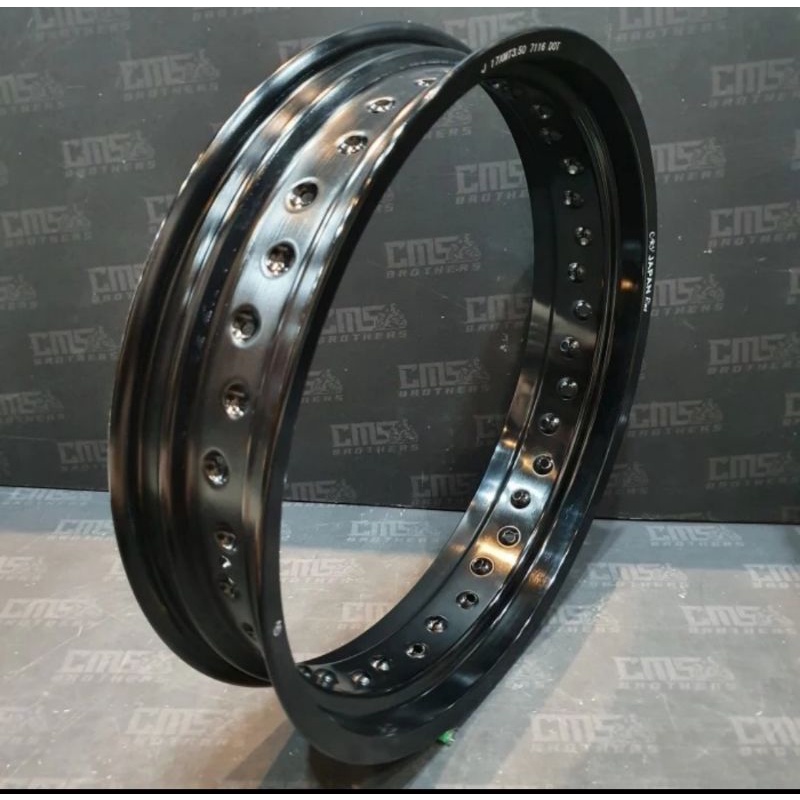 Velg velek pelek veleg lingkar aloy alloy crv ori japan 17 350 hitam kilat