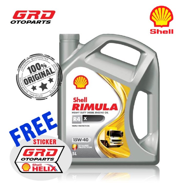 Oli Mesin Mobil Shell Rimula R4X (5L)