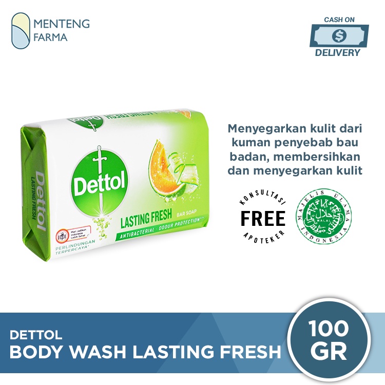 Sabun Mandi Batang Dettol Profresh Lasting Fresh 105 gram