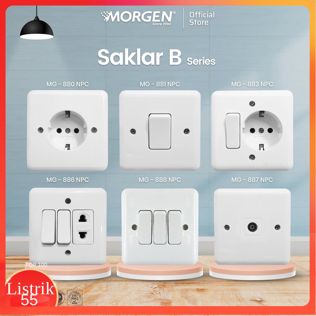 Morgen Saklar IB B Series SK Arde, Engkel, Seri, TV NPC