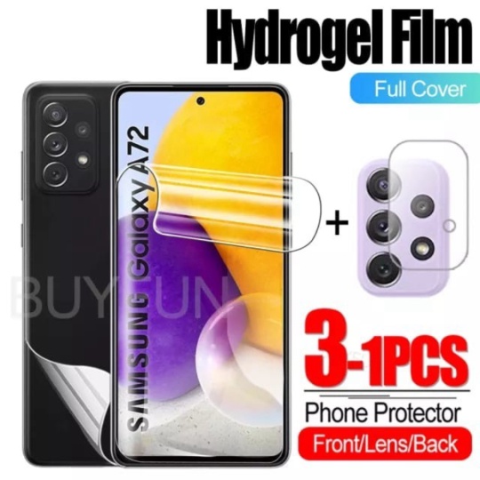 Jual SAMSUNG GALAXY A52s 5G HYDROGEL 3IN1 FRONT  BACK  CAMERA GLASS Diskon