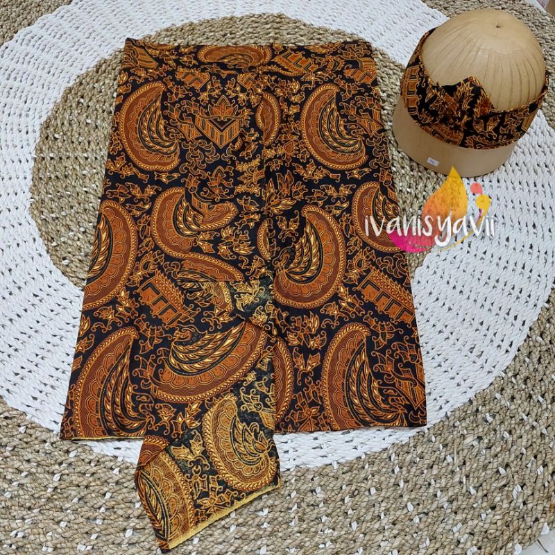 Iket Kepala Sunda / Udeng Instan - Motif Semen Romo