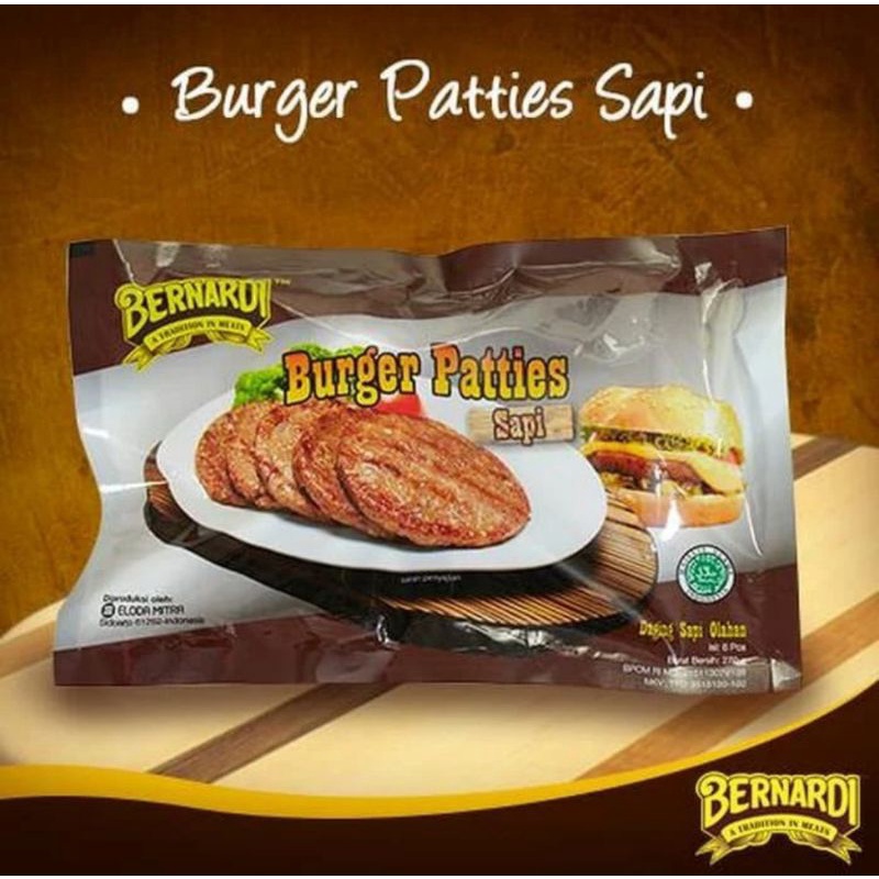 

Bernardi Burger Patties Premium 6pcs