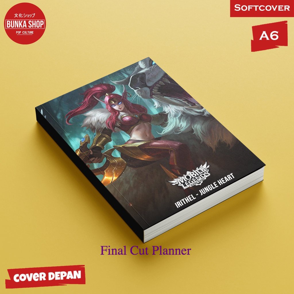 

Pocket Note Mobile Legends Irithel Jungle Heart Softcover A6 Buku Tulis Catatan Notes Agenda Planner jurnal .