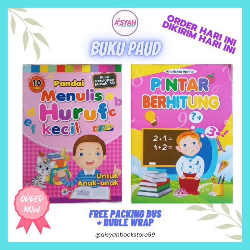 PAUD MENULIS HURUF KECIL - PINTAR BERHITUNG