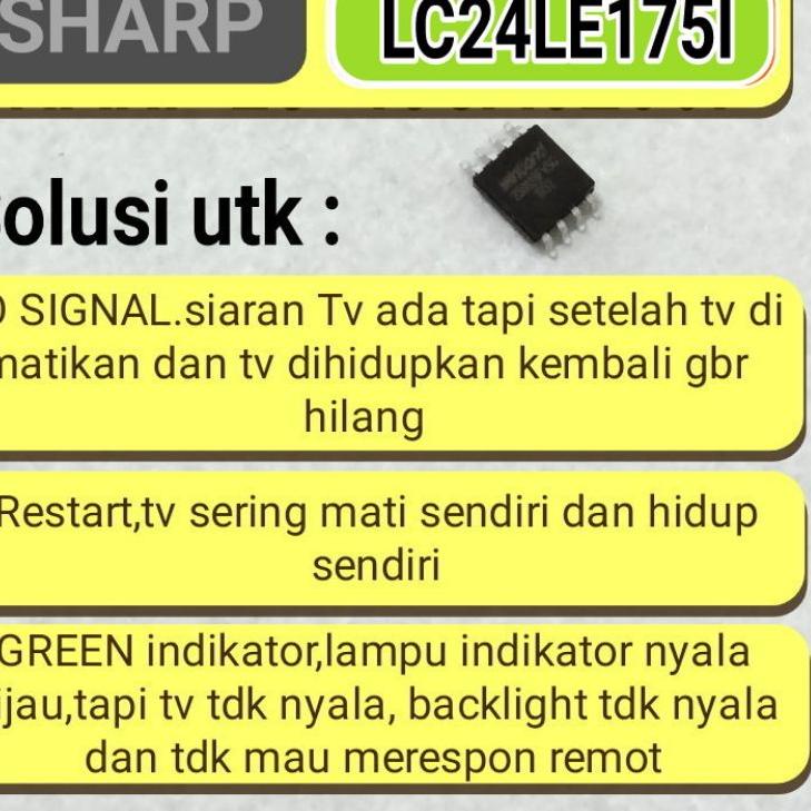 MGR.22Oc22e– Ic eeprom eprom mspi flash TV led sharp type lc24le175i LC-24LE175I