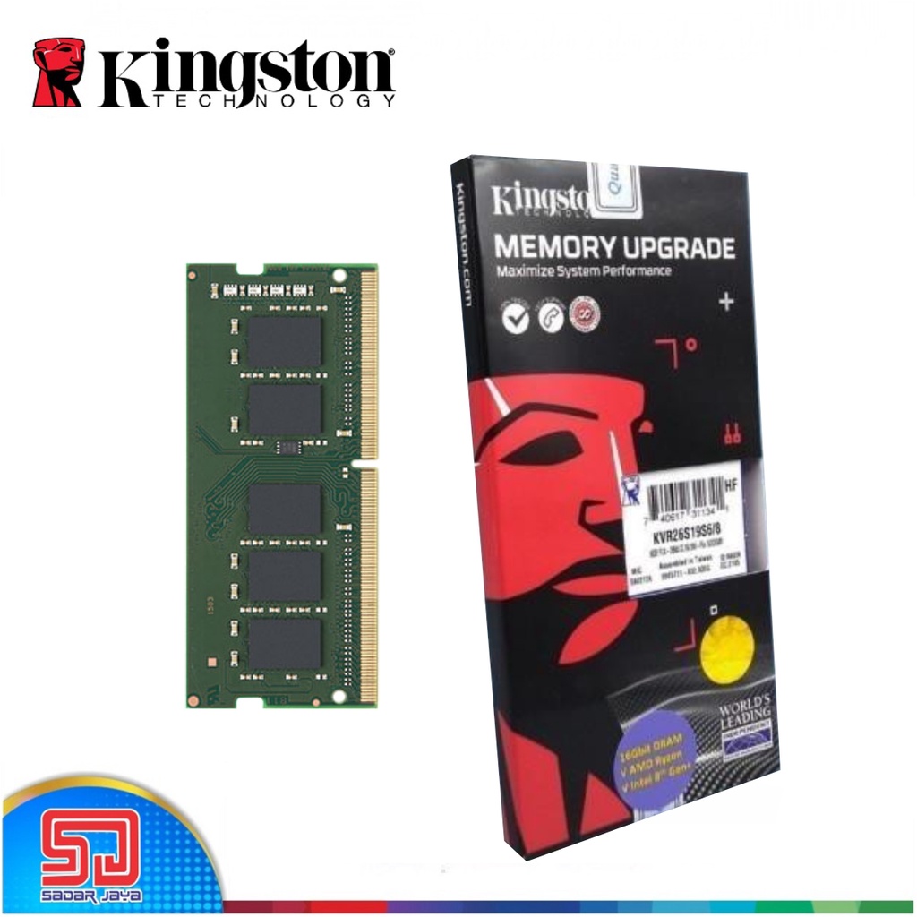 Kingston SoDimm DDR4 4GB / 8GB 3200 MHZ RAM Laptop