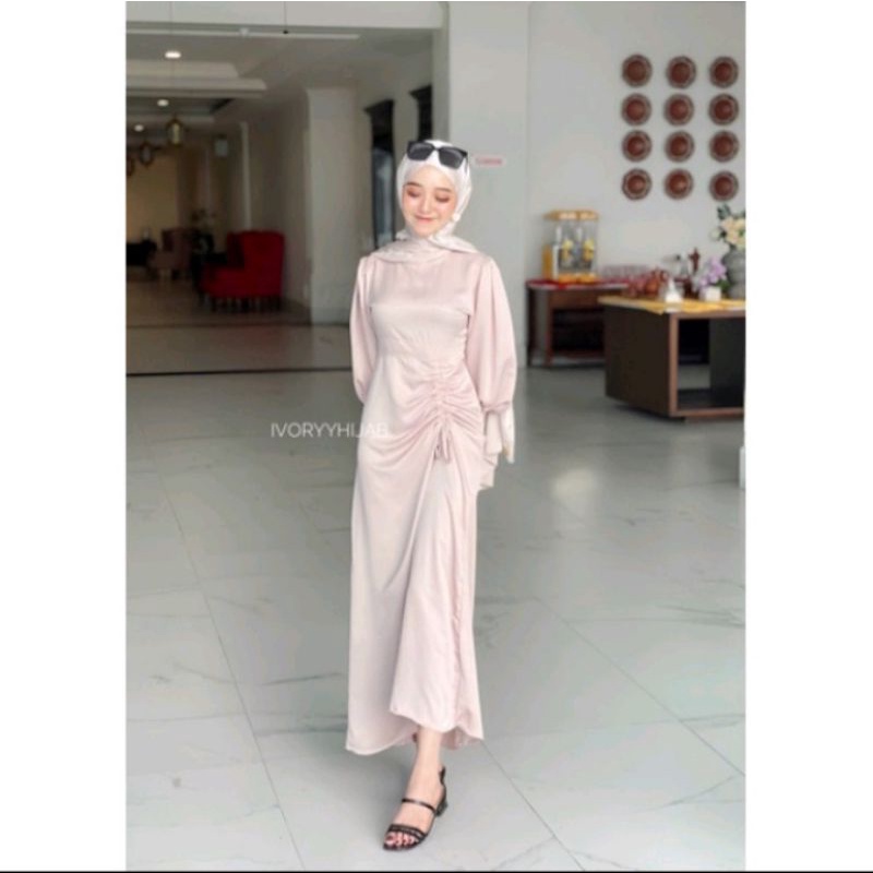 Dress Kondangan Model Terbaru Bahan Satin
