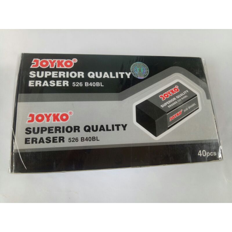 

Penghapus pensil Joyko Superior Quality Eraser 526 B40BL 40pcs