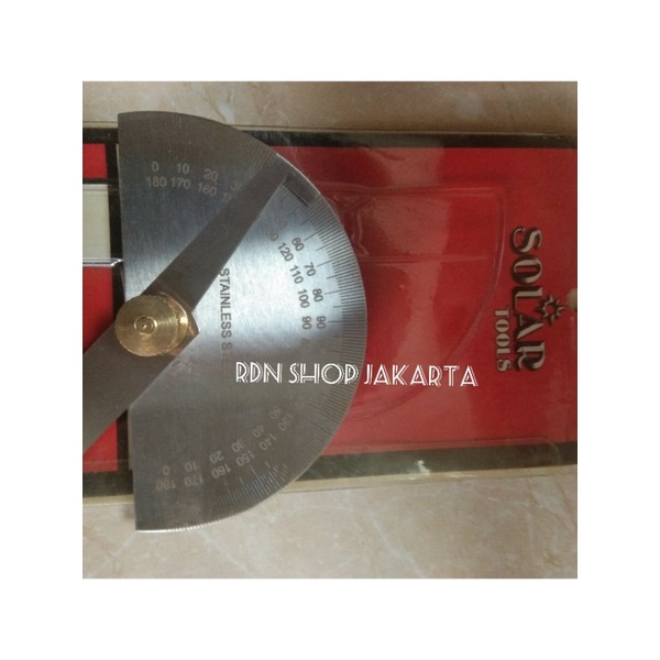 

Penggaris sudut 7 inch SOLAR TOOL DEGREE PROTRACTOR DP 44