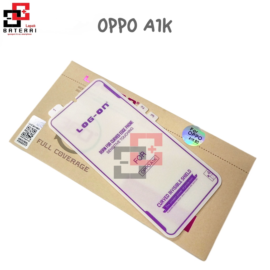 LOG - ON Anti Gores Hydrogel Oppo A1K