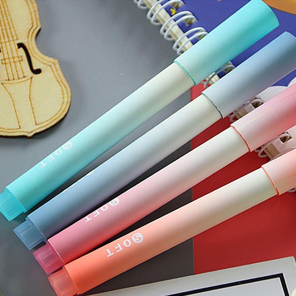 Nanas 4PCS /Set Stabilo Pen Set Candy Color Drawing Graffiti Alat Tulis Color Pen