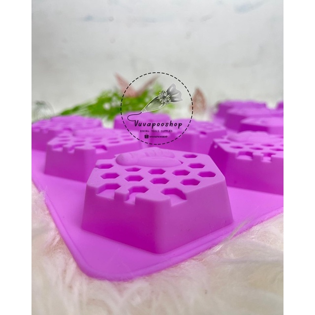 Silicone Sarang Lebah / Silikon Puding Coklat Sarang Lebah