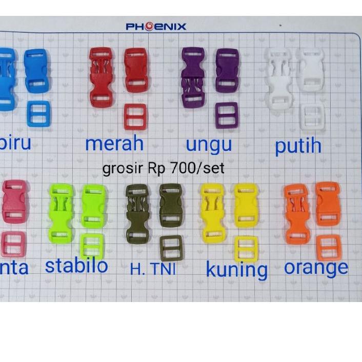 Shopee 7.7 sodok / buckle warna 1 cm ( 12 set )