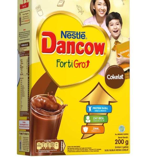 

✨SHOPEE MALL✨ Dancow Fortigro Susu Bubuk Instan Coklat 200Gr buruan