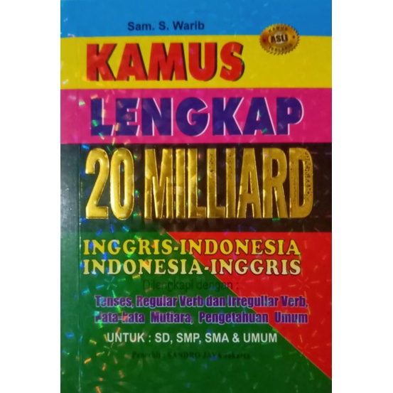 Kamus Lengkap Inggris-Indonesia Indonesia-Inggris