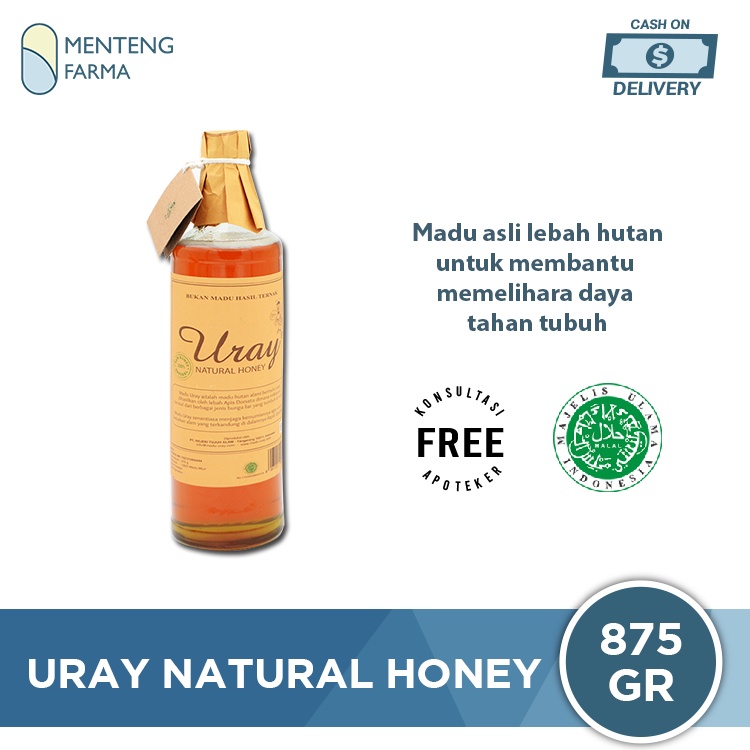 Uray Natural Honey 875 Gram - Madu Asli Lebah Liar / Madu Hutan