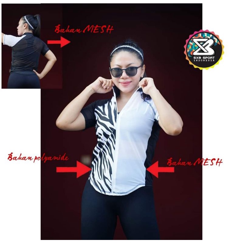 BAJU OLAHRAGA SXB ZYANIK SHORT SLEEVE MESH
