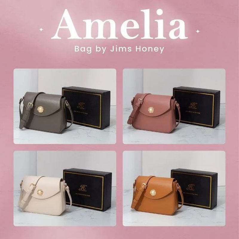 Amelia Bag Jims Honey Tas Slempang Wanita Murah Lucu Original 100% Free Box