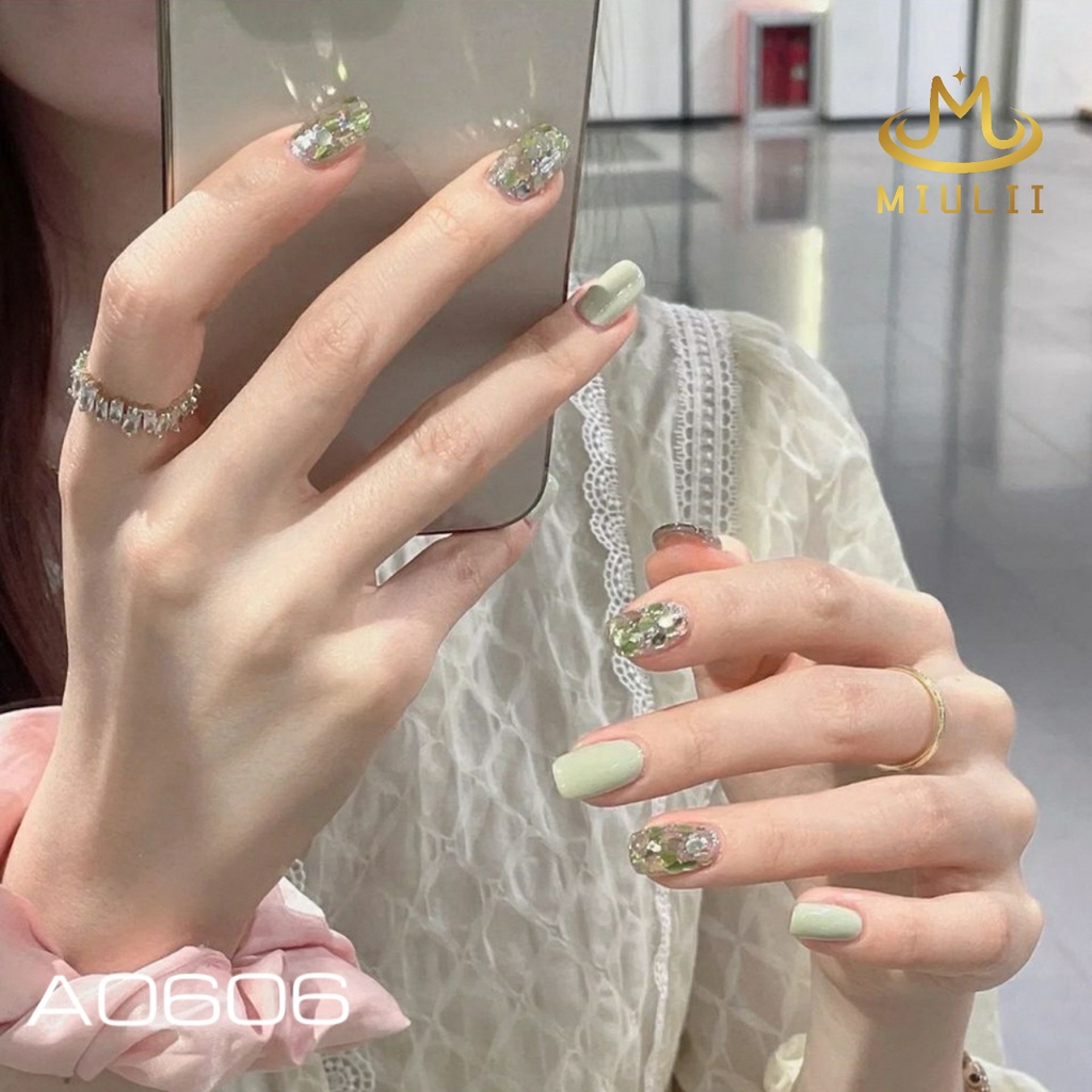 MIULII / KUKU PALSU   A0606  / 24PCS / 3D / NAIL ART / PREMIUM / CUTE / FREE LEM JELLY / KUTEK