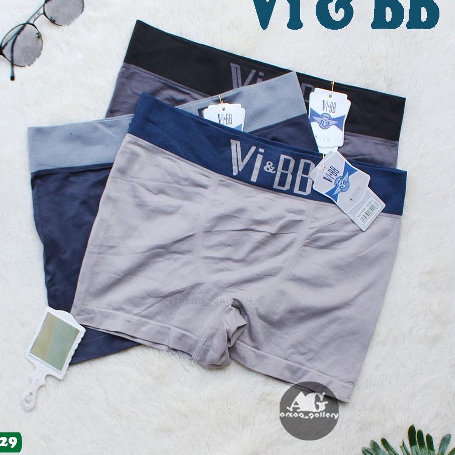 Untung maksimal--3 Pcs - CD BOXER 1229 Celana dalam Pria Boxer Seamless VI BB / Boxer Pria / Celana 