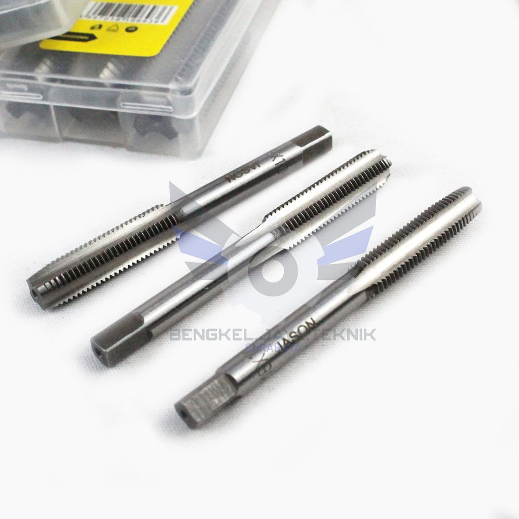 Hand Tap 3mm - 12mm Hand Tap Set 3pcs / Alat Tapping Handtap JASON