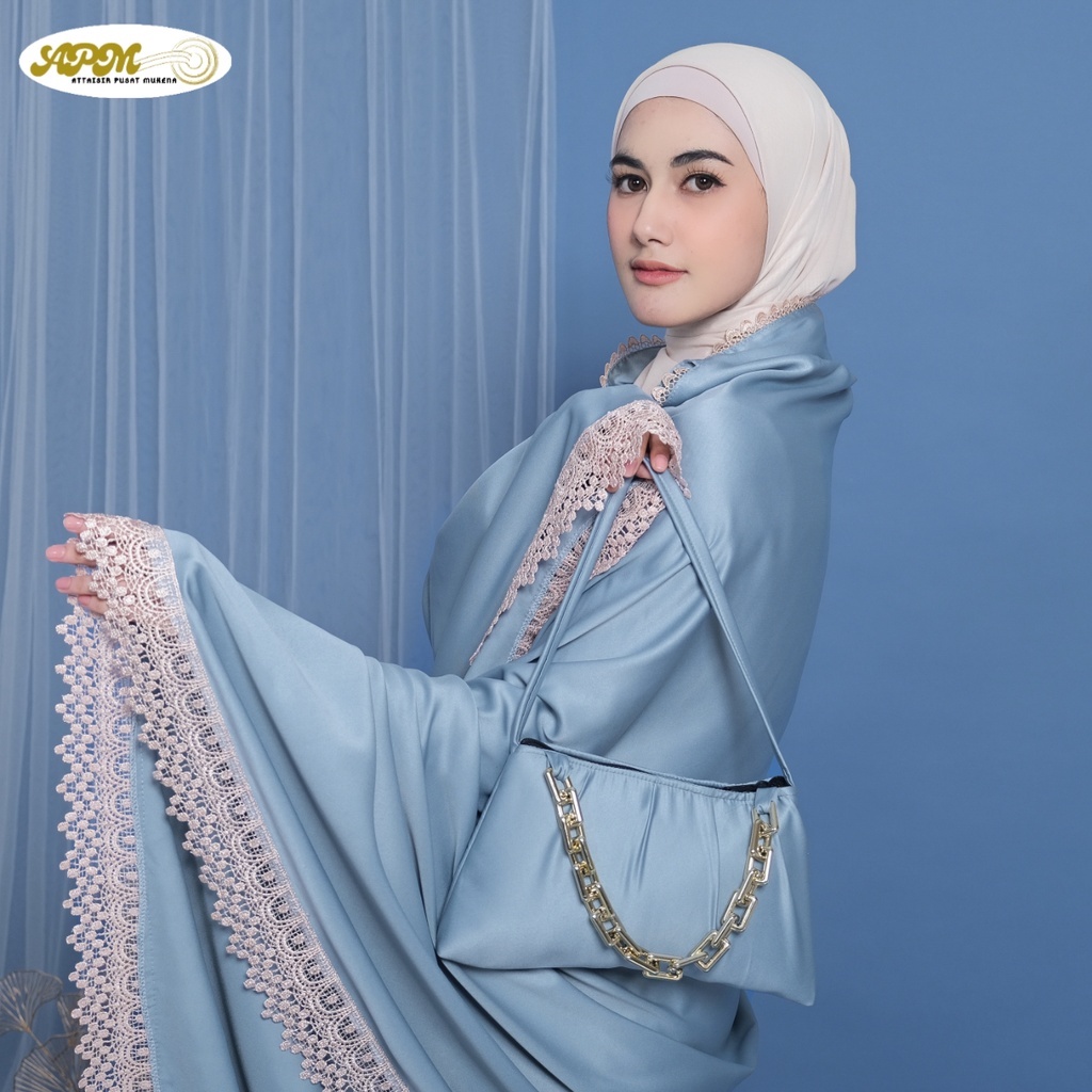 Apm Mukena - Mukena Dewasa 2 In 1 Aleena Renda Motif Mewah Daily Apm