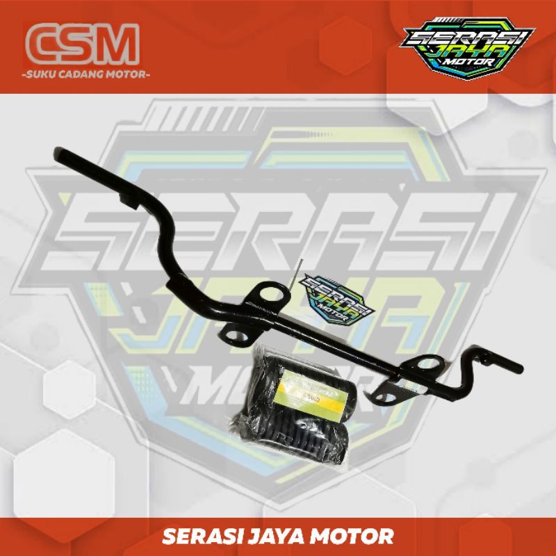 BESI STEP BARSTEP DEPAN PLUS KARET STEP DEPAN HONDA KARISMA / SUPRA X125 &quot;KPH&quot;