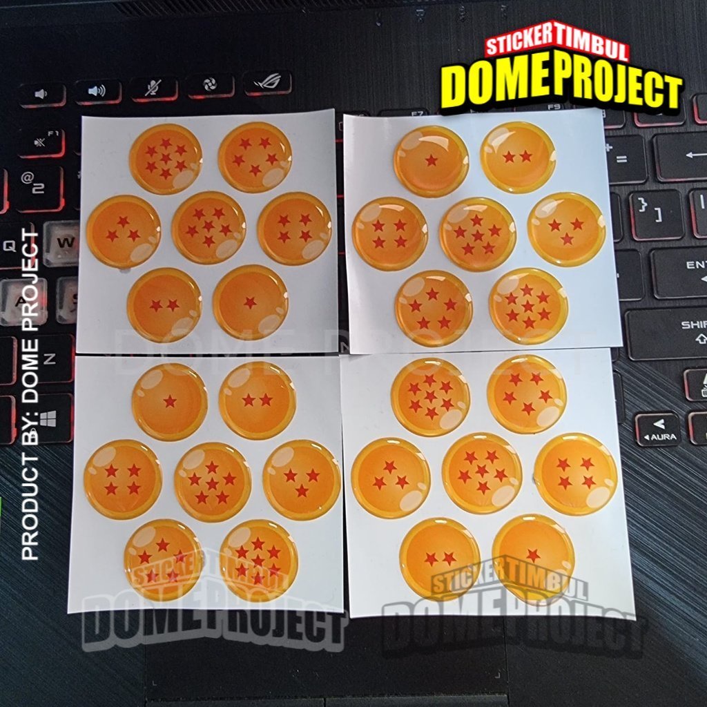 STIKER TIMBUL 7 BALLS DRAGON BALL SET PREMIUM GRADE