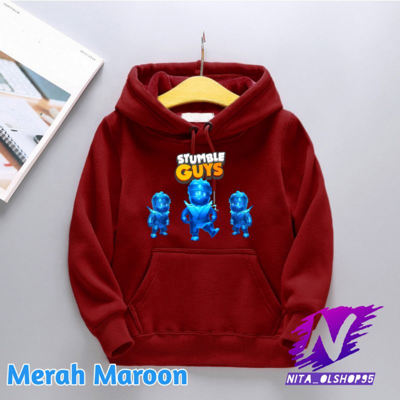 hoodie stumble guys game tiga nija epic hodie anak stumble