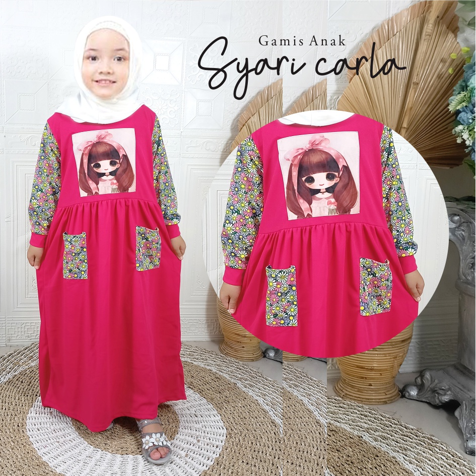 Gamis Anak Murah Viral Syari Carla CF Kids