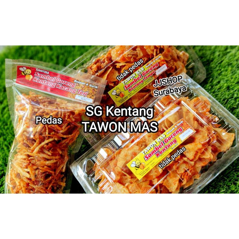 

Stok baru...Sambel goreng kentang kering kentang Tawon mas ED 25 Sept 2023 dan sambal goreng kentang