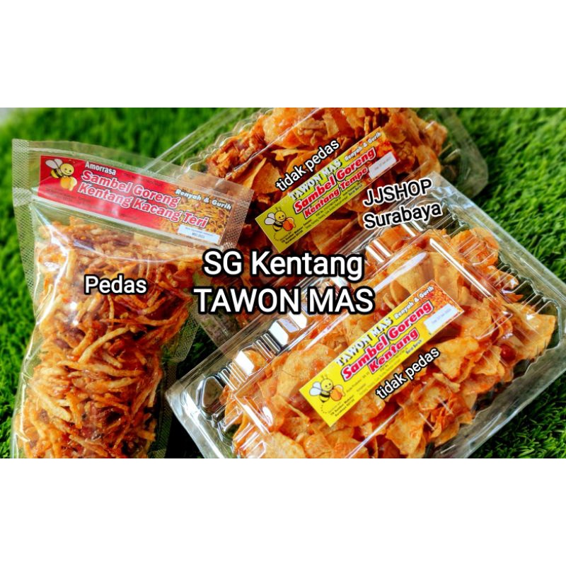 Stok baru...Sambel goreng kentang kering kentang Tawon mas ED 25 Okt 2023 dan sambal goreng kentang tempe tawon mas tidak pedas dan sambal goreng kentang pedas kentang kacang teri