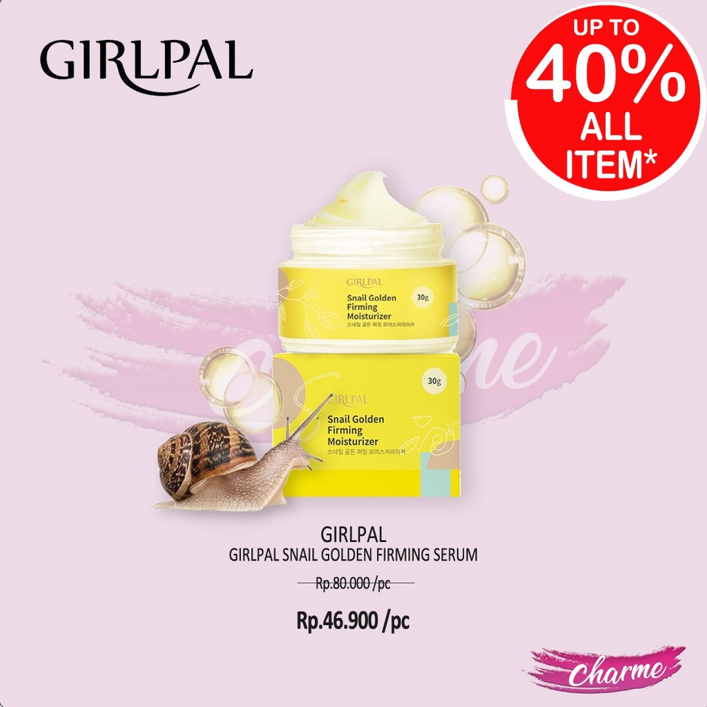 (READY &amp; ORI) GIRLPAL Snail Eye Cream Golden Firming Serum Moisturizer BPOM