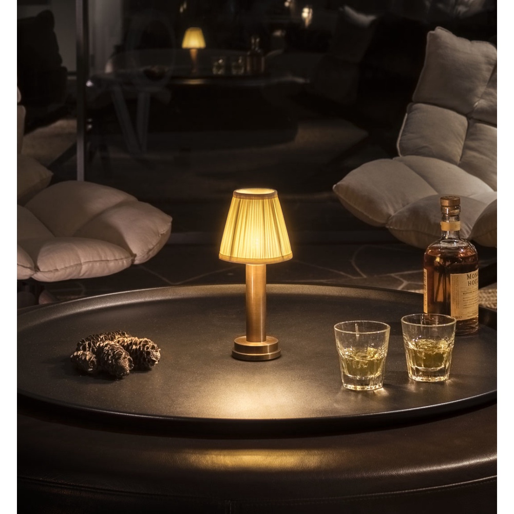 ღ Retro Cordless Lampu Meja 2 Tingkat Touch Led Portabel Suasana Malam Lampu Usb Pengisian Kamar Tidur Restoran Samping Tempat Tidur Dekorasi lampu Meja