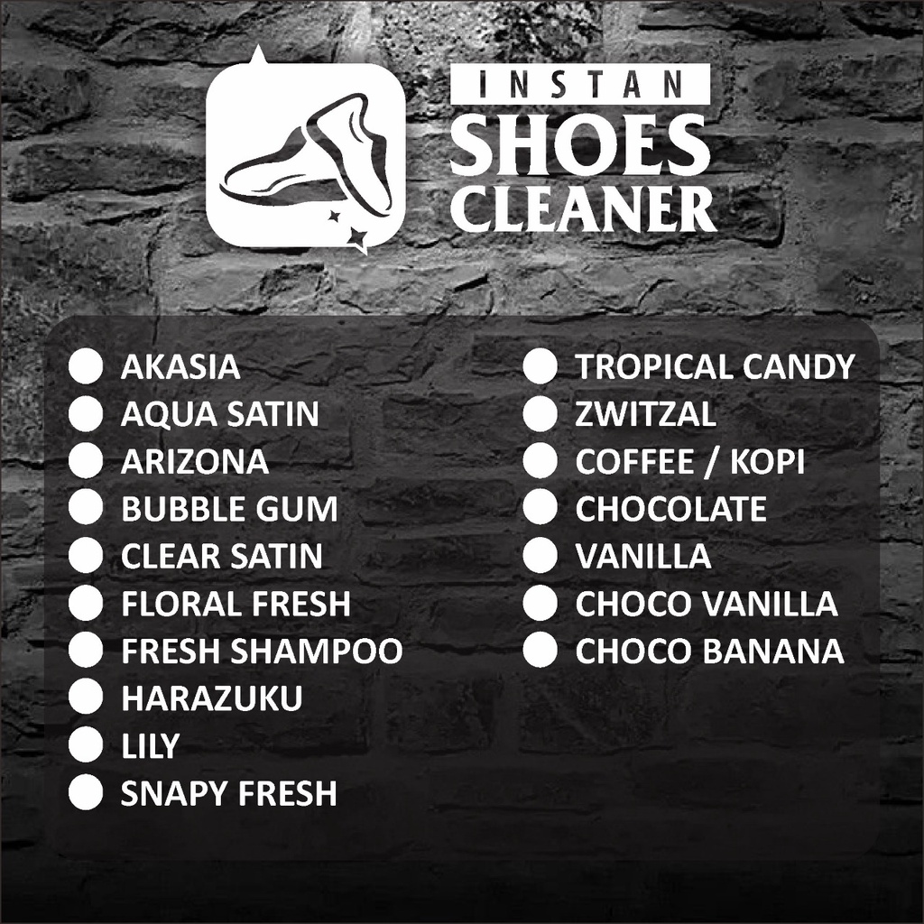 Pembersih  Cuci  Sepatu Pemutih Instan Cleaner Tanpa Bilas Aroma Segar Wangi Kemasan  500pet