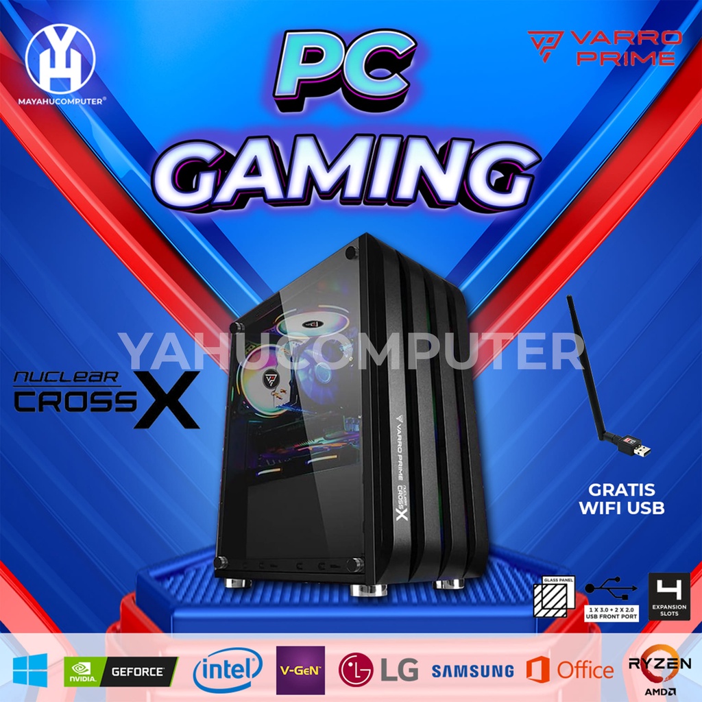 RYZEN 3 3200G - VGA 1030 DDR5 - SSD 128GB - HDD 500GB - PC GAMING RYZEN 3 3200G