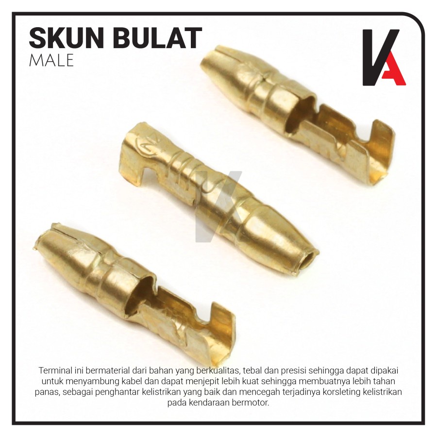 TERMINAL SKUN BULAT COWOK 184 / MALE LAKI H-2782 / PAKET 100PCS