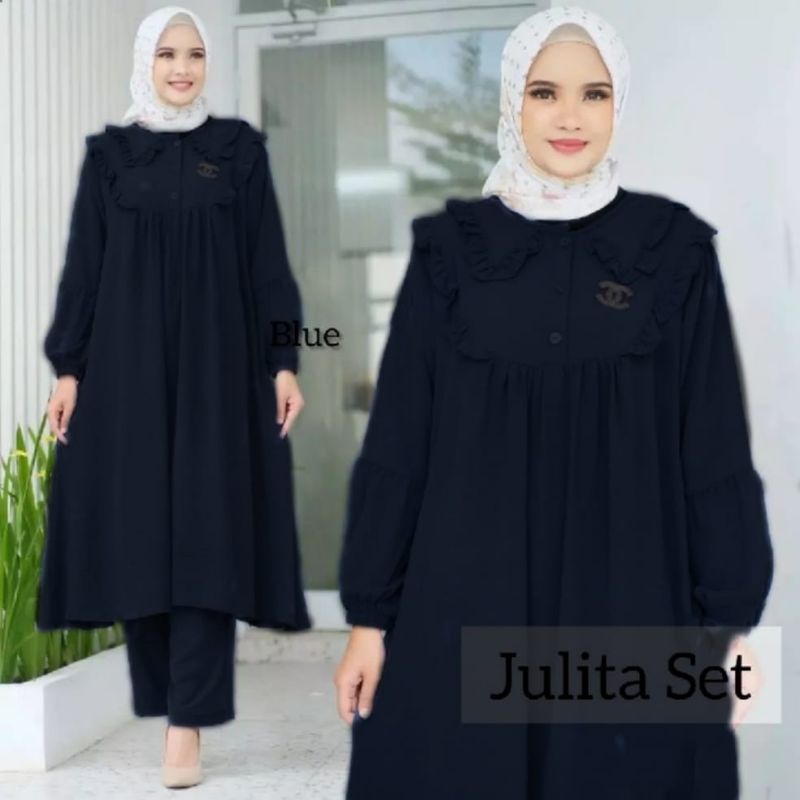 SETELAN JULITA SET BAHAN CRINCLE (pre-order)